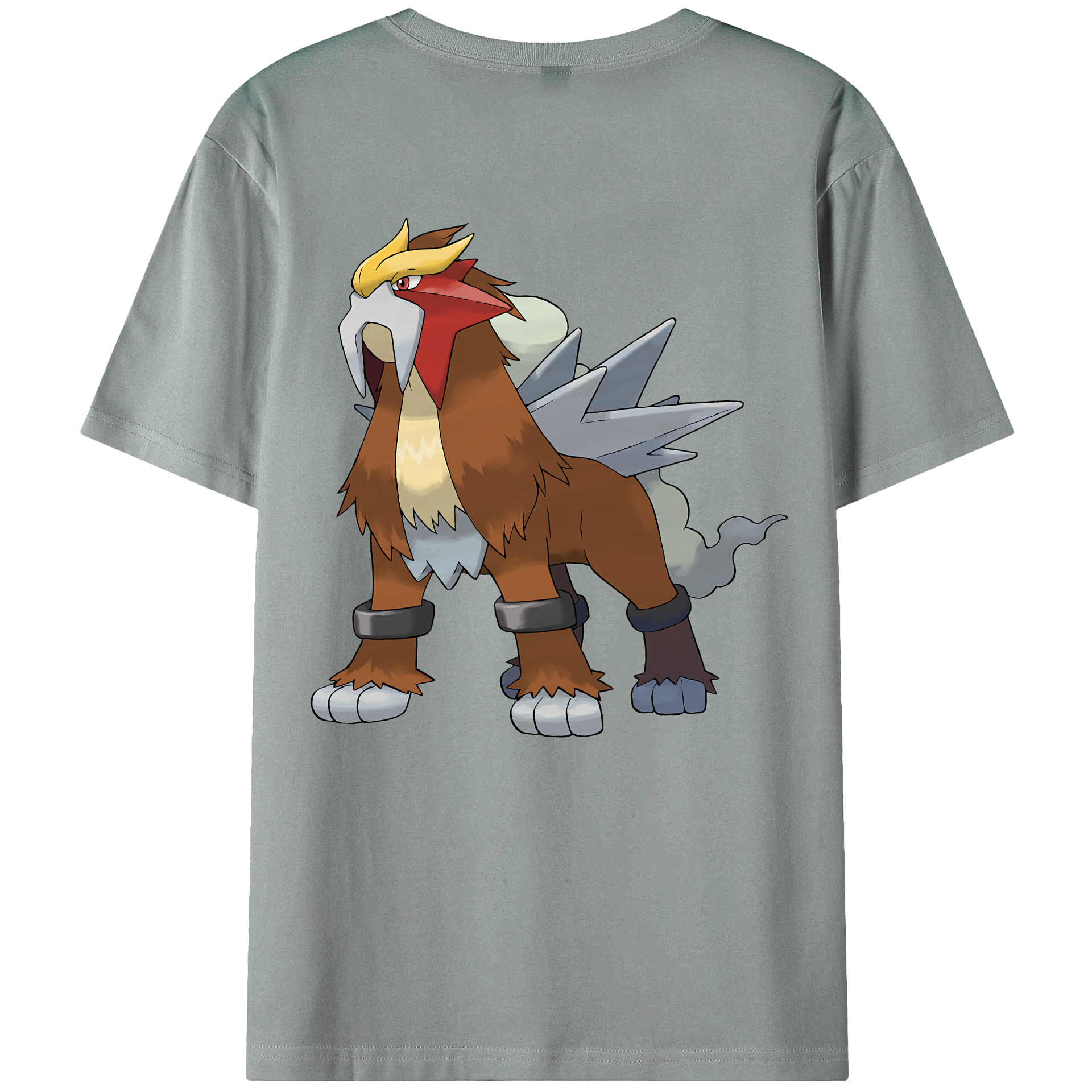 （画像用） ポケットモンスター Pokémon 綿100％ メンズ半袖Tシャツ（バックプリント） 通気性
